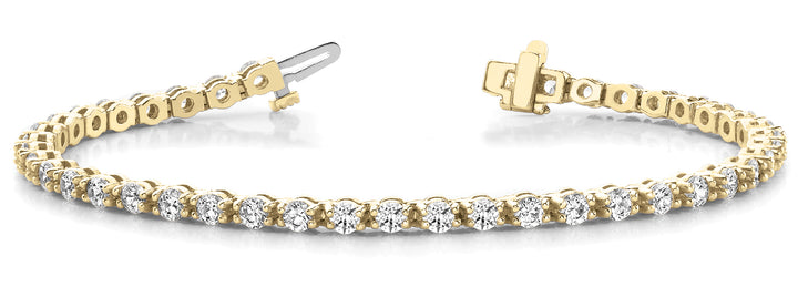 York In Line Bar Set Bracelet in Yellow Gold