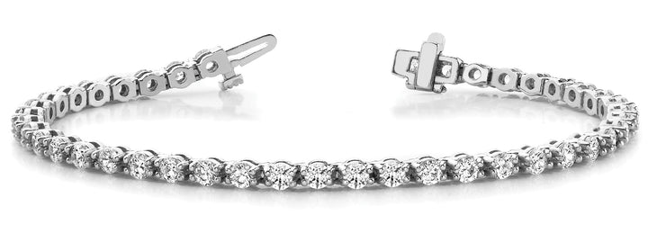 York In Line Bar Set Bracelet in Platinum