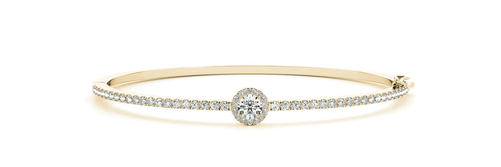 Gloucester Traditional Bangle Bracelet in Platinum