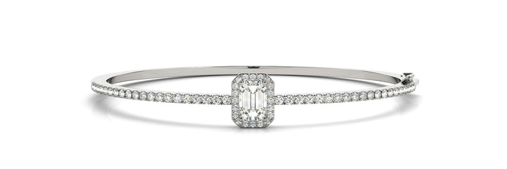 Killarney Traditional Bangle Bracelet in Platinum