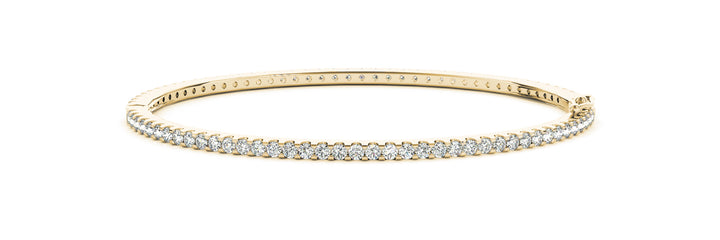 Stirling Traditional Bangle Bracelet in Yellow Gold