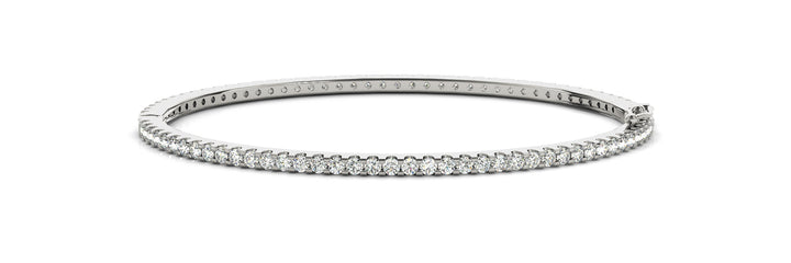 Stirling Traditional Bangle Bracelet in Platinum