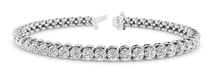 Soho Two Prong Inline Bracelet in Platinum