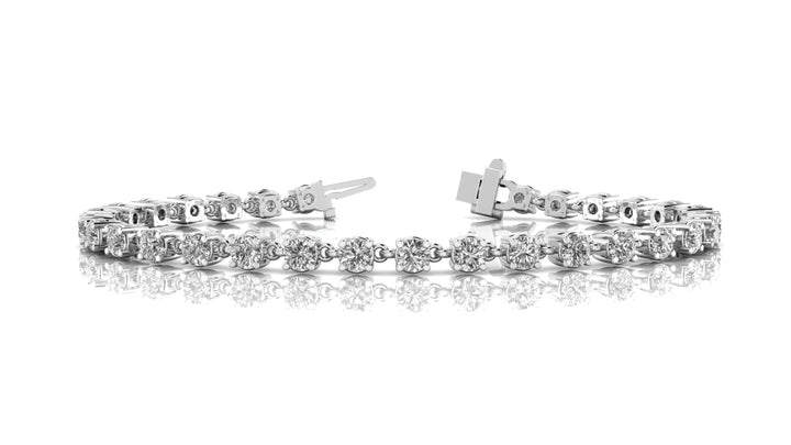 Belgravia Four Prong Bracelet in Platinum