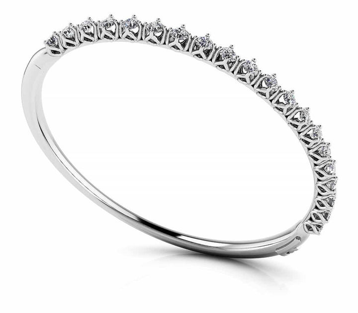 Piccadilly Four Prong Bangle Bracelet