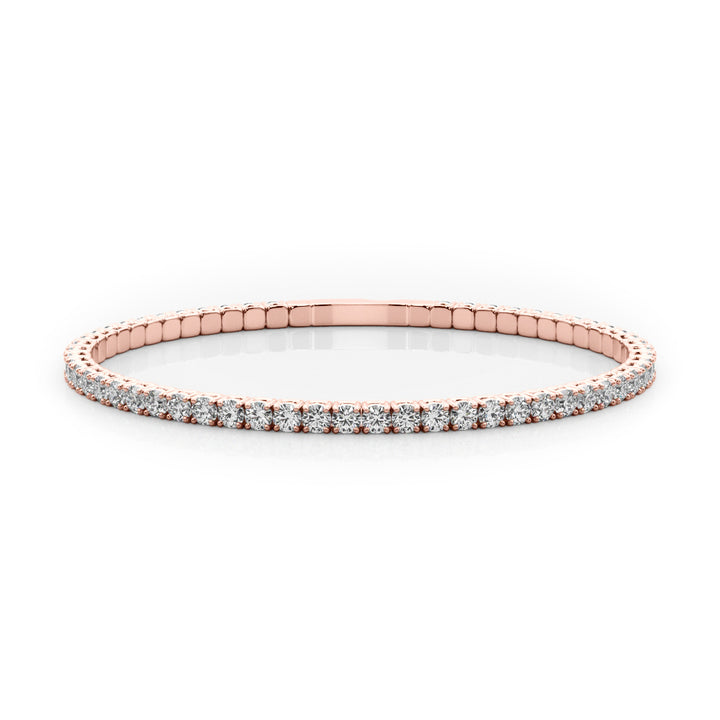 Warwick Flexible Bangle Bracelet in 9K Rose Gold