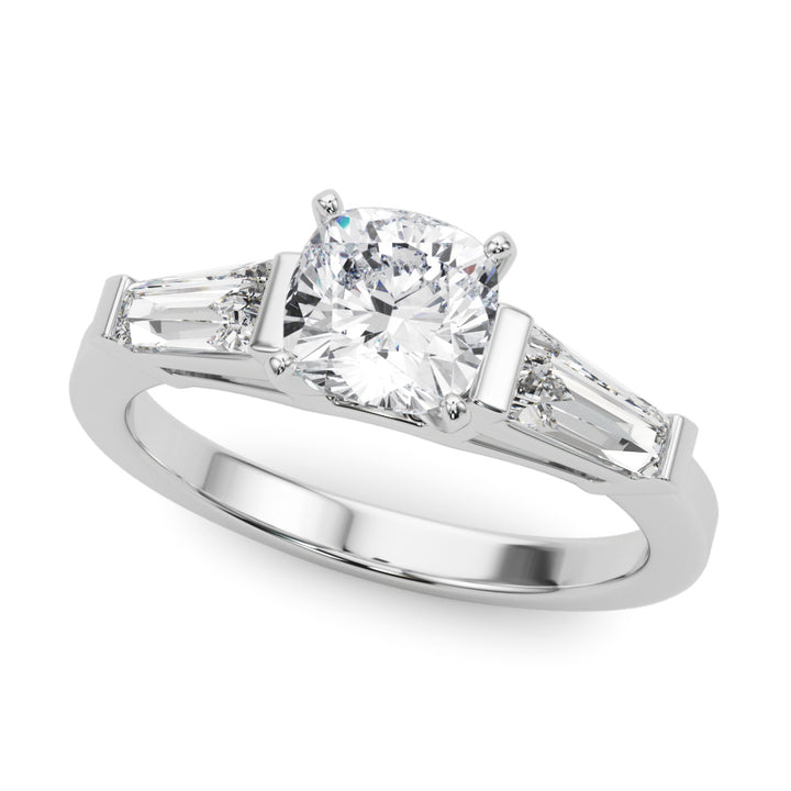 Dorian Three Stone Trillion Engagement Ring