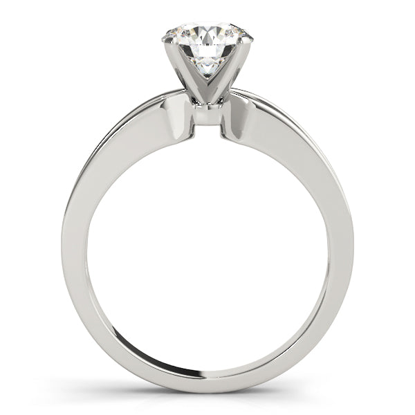 Chester Solitaire Engagement Ring in Round White Gold