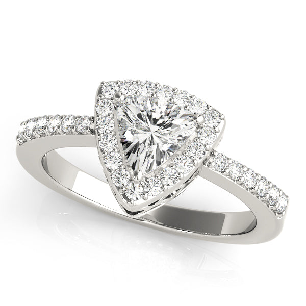 Styles Halo Pave Engagement Ring