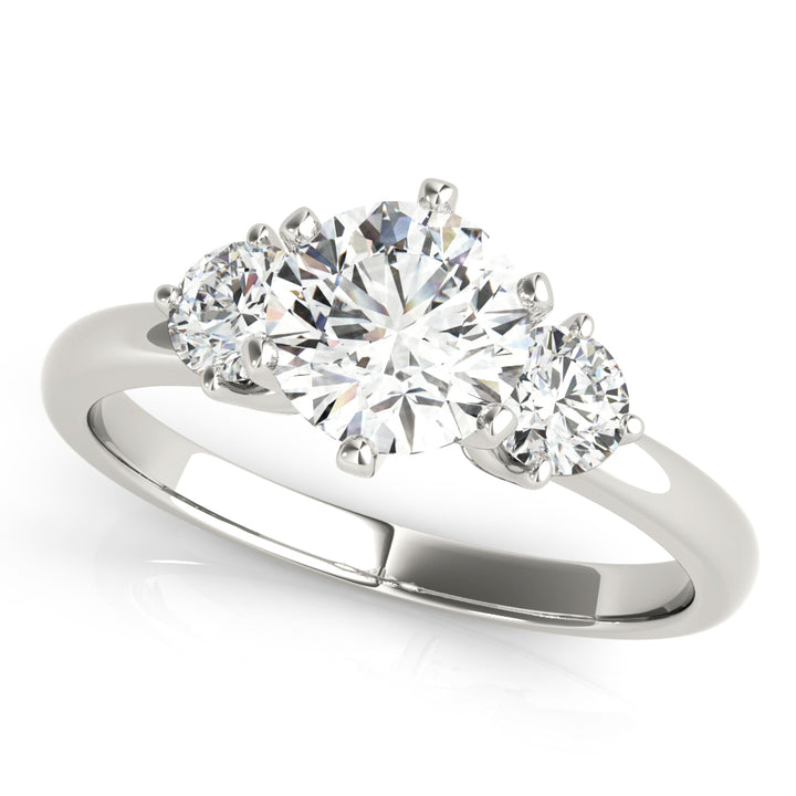 Daffodil Three Stone Engagement Ring