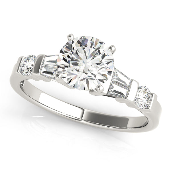 Tennyson Side Stone Engagement Ring