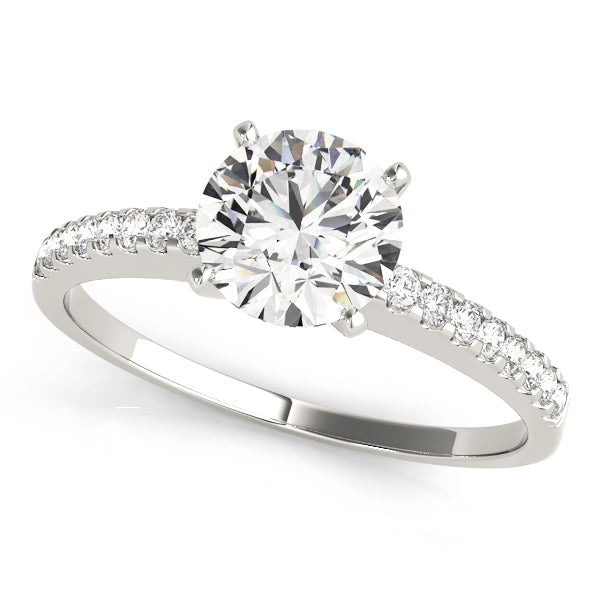 Derwent High Set Pave Engagement Ring