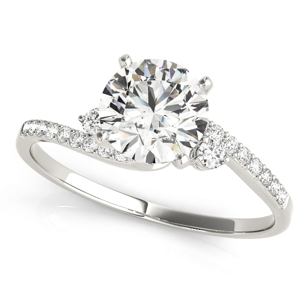 Boadicea Bypass Pave Engagement Ring
