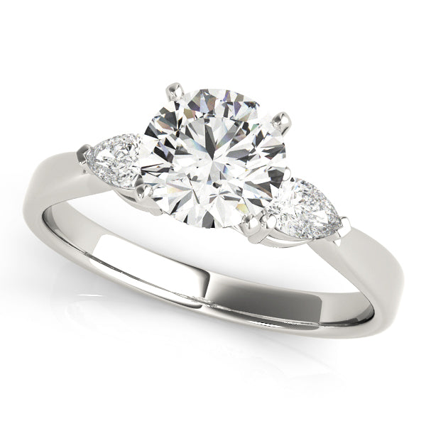 Tudor Three Stone Engagement Ring