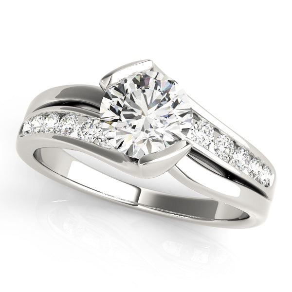 Celtic Bypass Bezel Engagement Ring