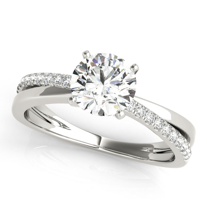 Winehouse Twisted Pave Engagement Ring