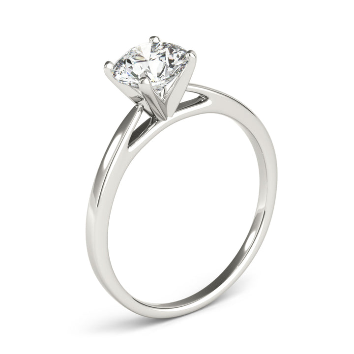 Liverpool Solitaire Engagement Ring in Round White Gold