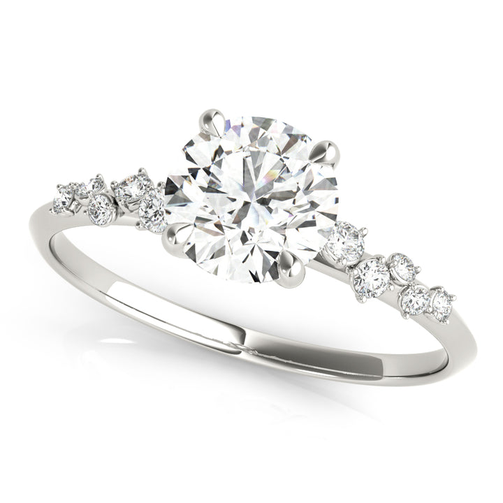 Titania Side Stone Engagement Ring
