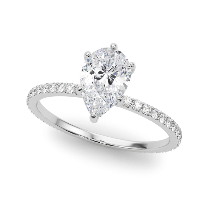 Rye Hidden Halo Engagement Ring