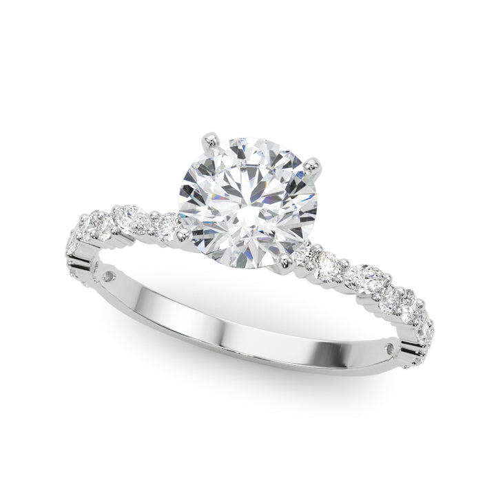 Elton Multi Side Stone Engagement Ring