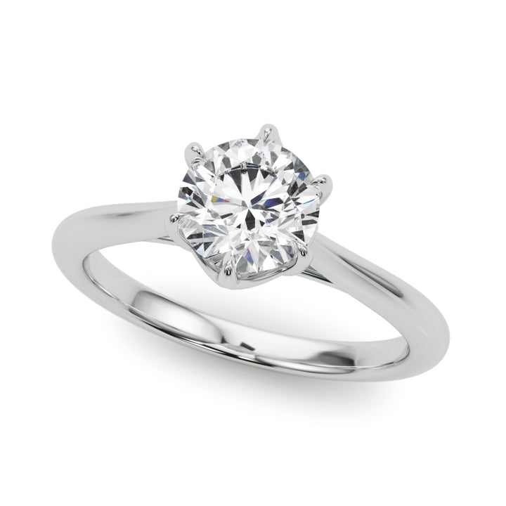Warwick Six Prong Solitaireengagement Ring