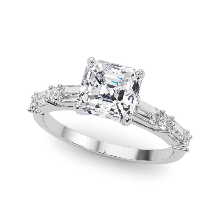 Sting Pave Engagement Ring