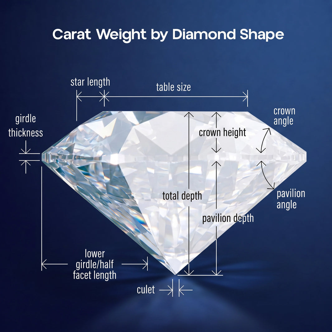 Carat Weight by Diamond Shape