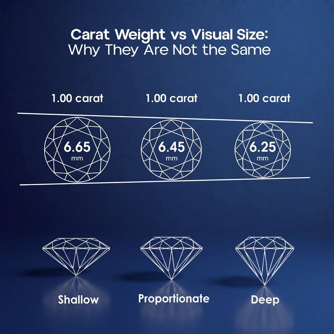 Carat Weight vs Visual Size