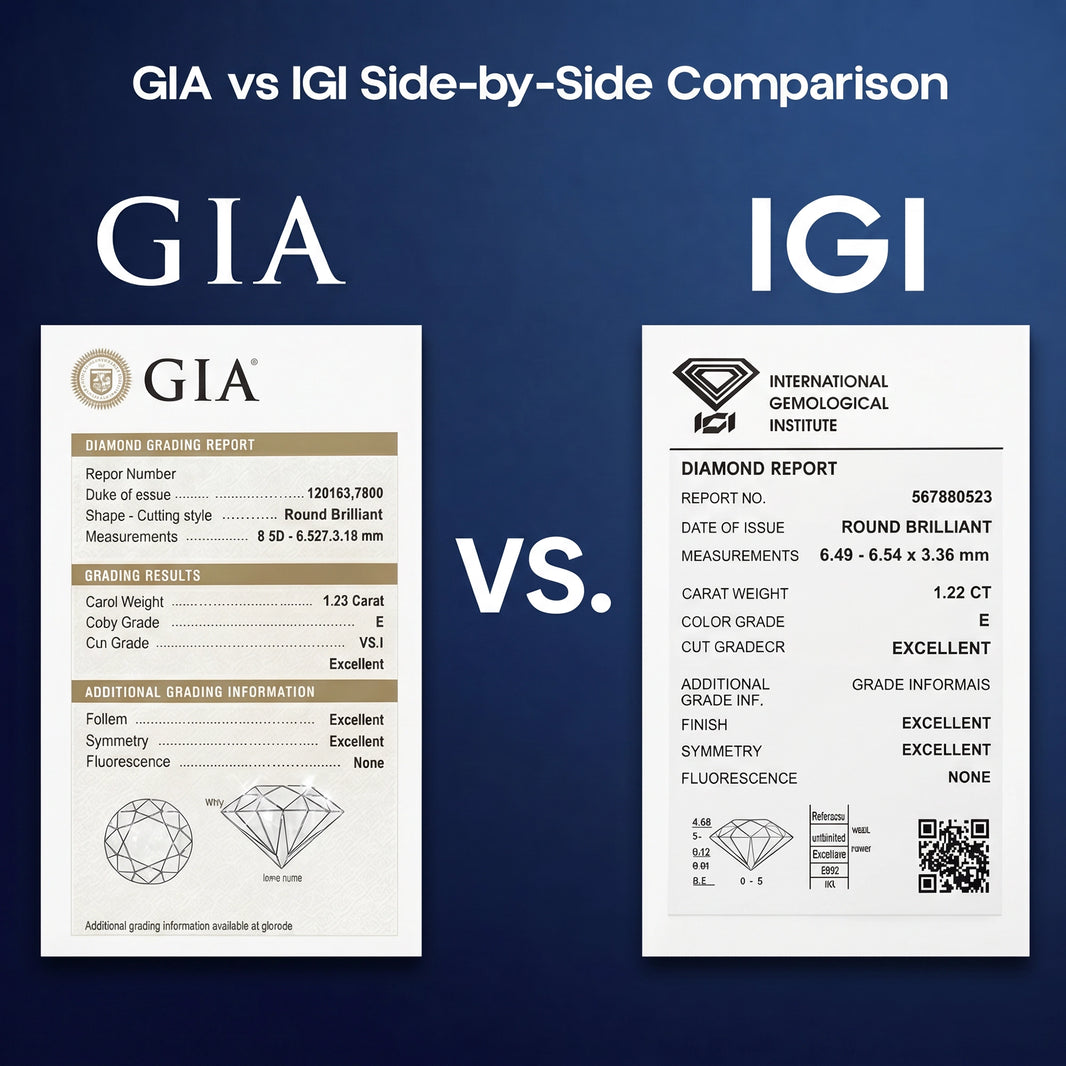 GIA vs IGI Side-by-Side Comparison