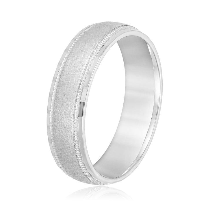 Noah 6mm Mens Band in Platinum