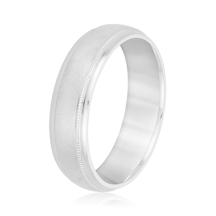 Callum 6mm Mens Band in Platinum