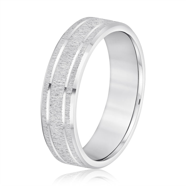 Lucas 6mm Mens Band in Platinum