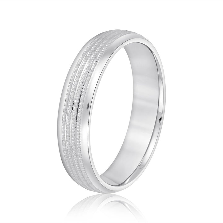 Damian 6mm Mens Band in Platinum