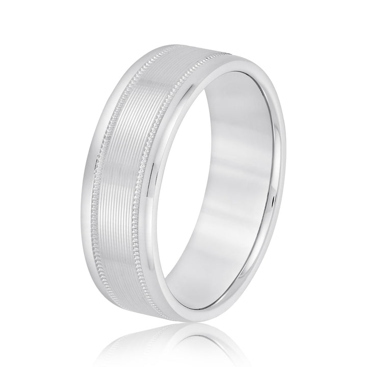 Charlie 6mm Mens Band in Platinum