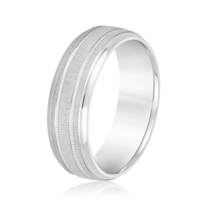 Lachlan 6mm Mens Band in Platinum
