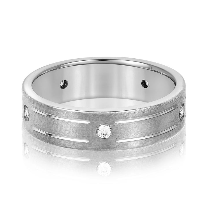 Ethan 6mm Mens Diamond Band