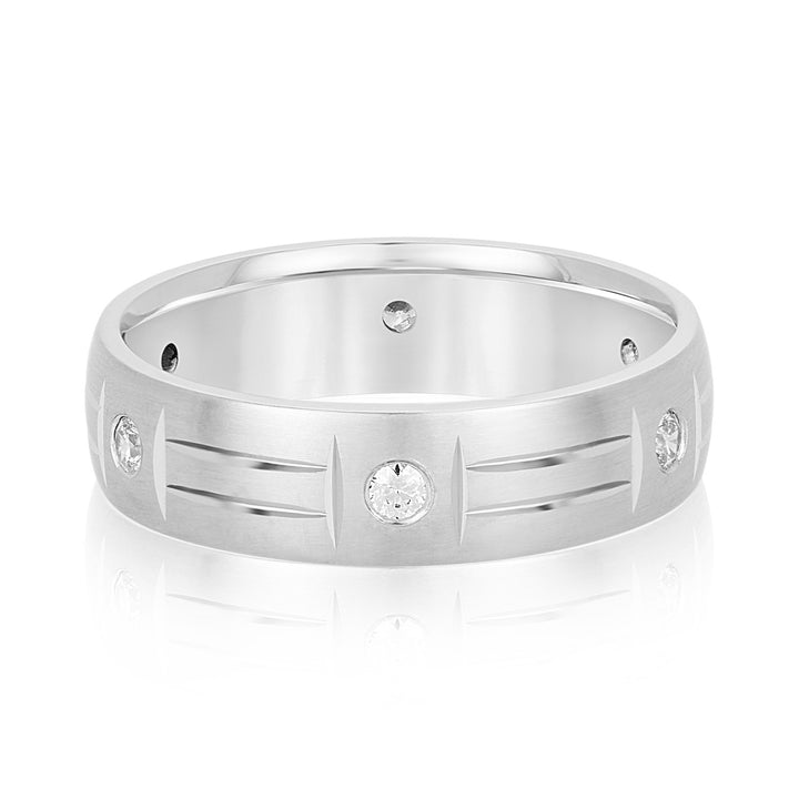 Alexander 6mm Mens Diamond Band