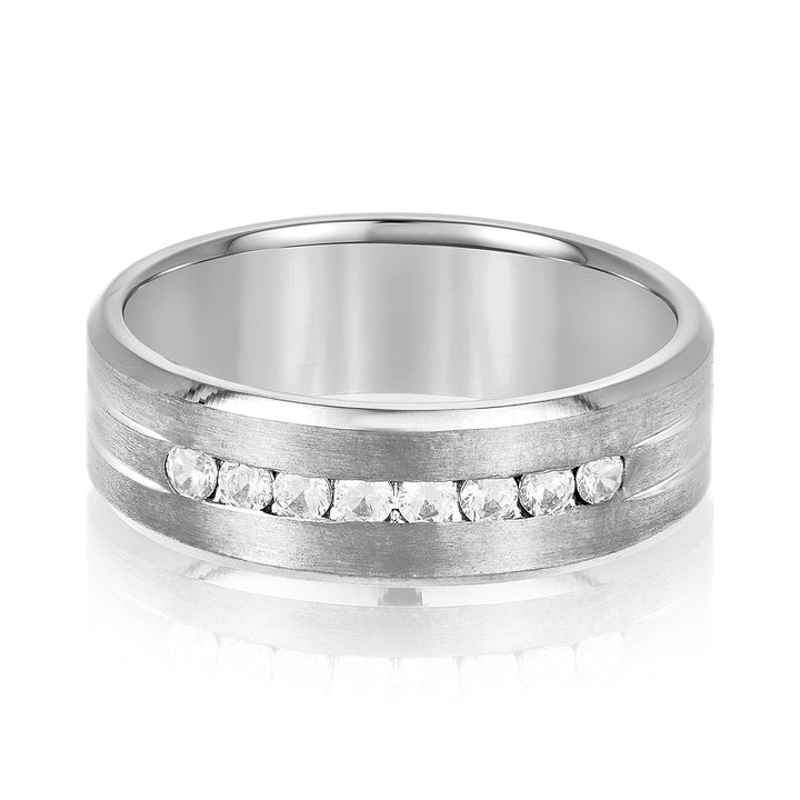 Samuel 7mm Mens Diamond Band