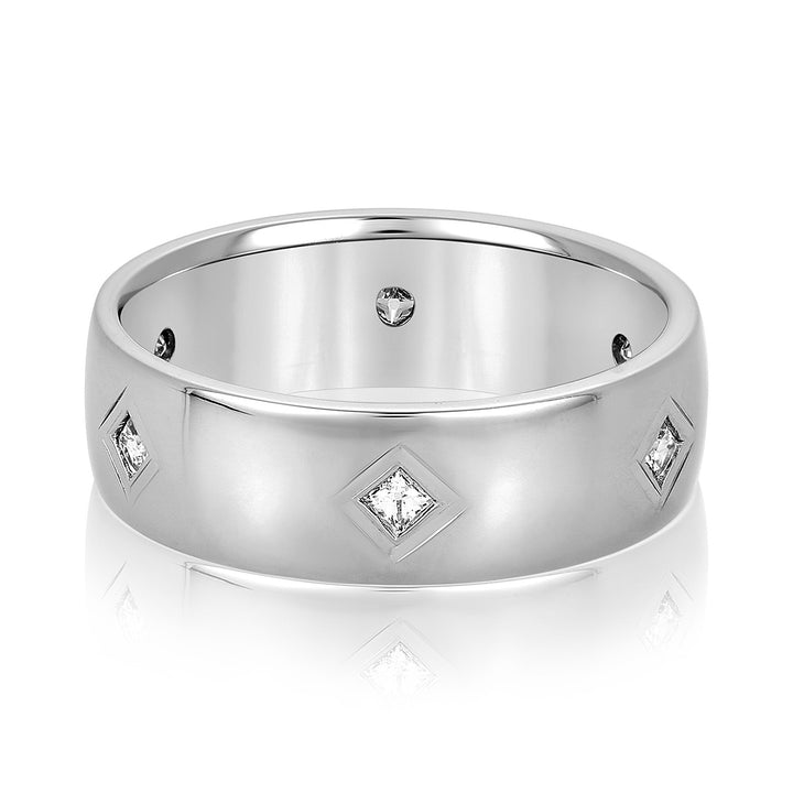 Levi 7mm Mens Diamond Band