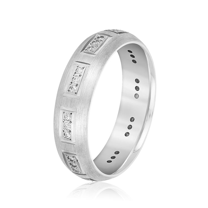 Wallace 6mm Mens Diamond Band in Platinum