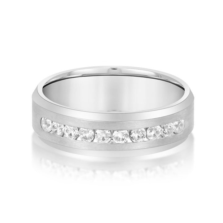 Angus 7mm Mens Diamond Band