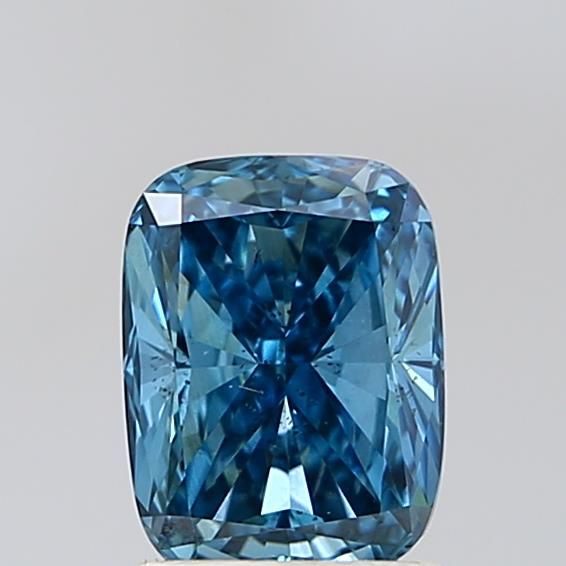 1.5CT Cushion Cut Coloured Lab Grown Diamond BLUE | SI1 | IGI Certified