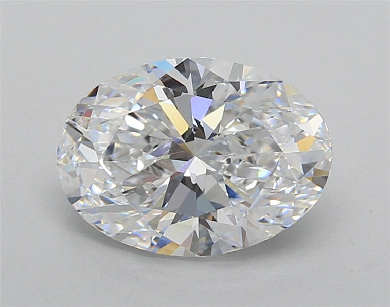 2CT Oval Cut Lab Grown Diamond D | VVS1 | IGI Certified