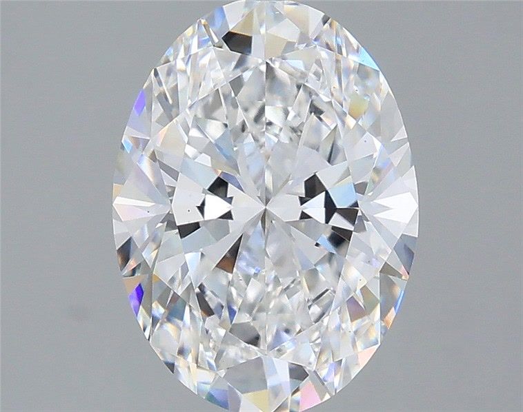3.07CT Oval Cut Lab Grown Diamond D | VS2 | IGI Certified
