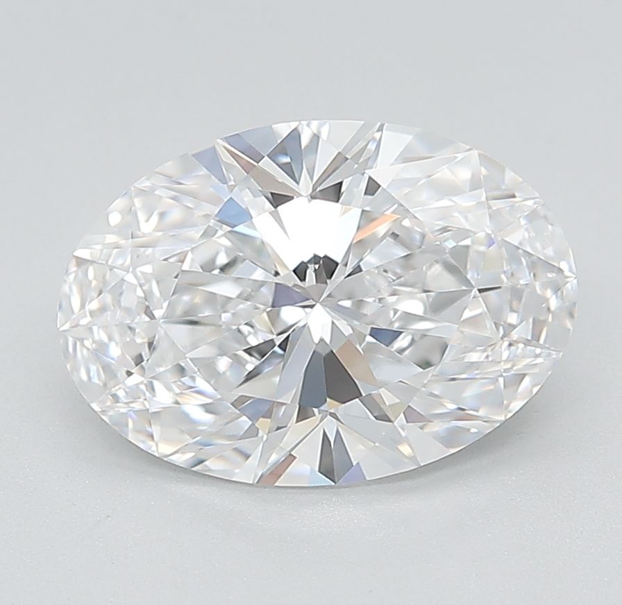 2.55CT Oval Cut Lab Grown Diamond E | VVS2