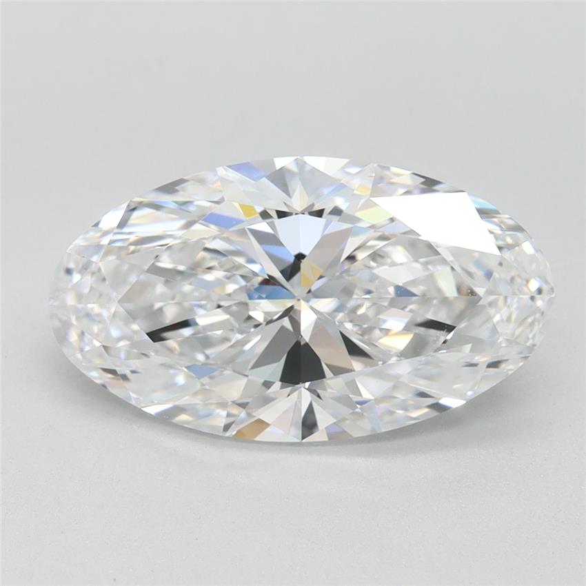 2.45CT Oval Cut Lab Grown Diamond D | IF | IGI Certified