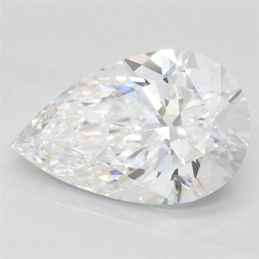 2.1CT Pear Cut Lab Grown Diamond D | IF | IGI Certified