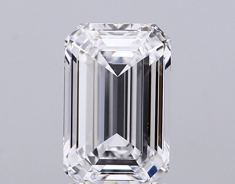 2.09CT Emerald Cut Lab Grown Diamond D | IF | IGI Certified