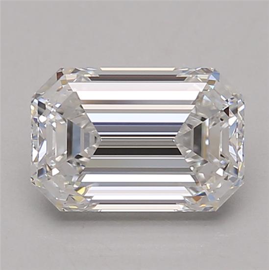 1.65CT Emerald Cut Lab Grown Diamond D | VVS1 | GIA Certified