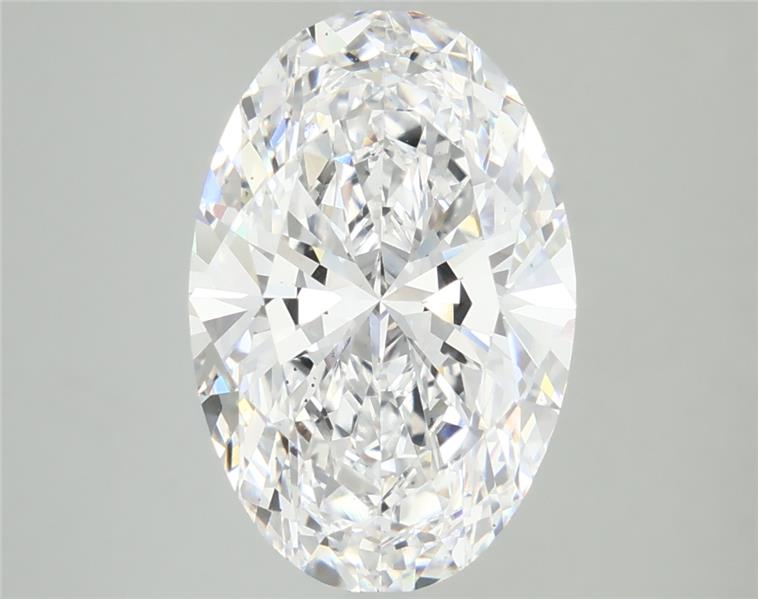 5.02CT Oval Cut Lab Grown Diamond D | VS2 | IGI Certified